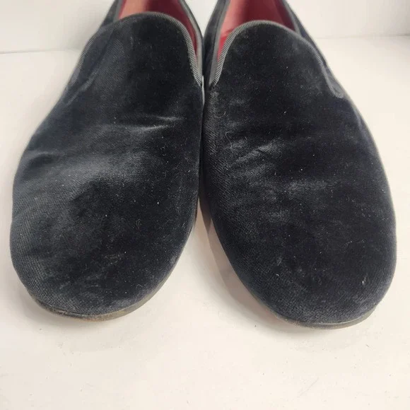 Rye 51 Men's Black Velvet Elegant Dress Loafers Size 13 - Picture 4 of 7